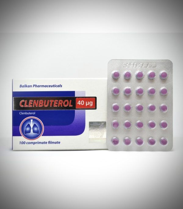 Кленбутерол  40mcg, 100 таб. Balkan Pharmaceuticals Clenbuterol