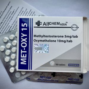 Met-oxy 15  100 таб. Alchem Asia Метилтестостерон 5 мг, Оксиметолон 10 мг