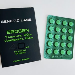 Erogen (Тадалафіл 20мг+Варденафіл 20мг) 40мг, 20таб Genetic Labs